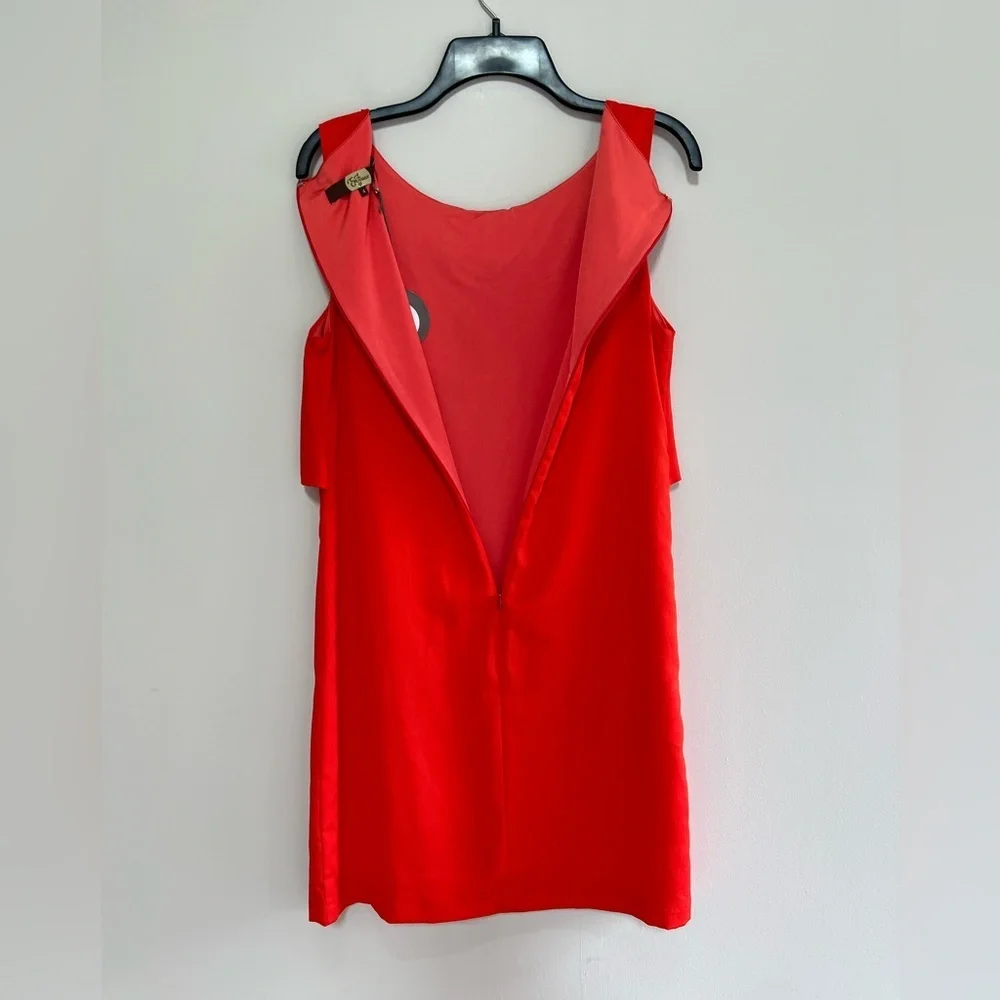 Eva Franco x Anthropologie NWT Sleeve Surprise Red Bow Front Dress in Red, 4 - Picture 4 of 10